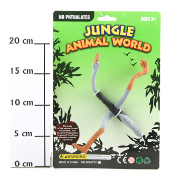 Игр. пласт. CRD 18*9,5*1 см Jungle Animal World Страус арт. W04777-4