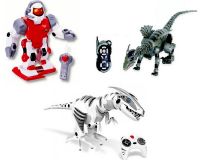 Радиоуправляемые роботы, трансформеры, динозавры, животные