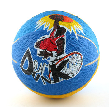 Мяч баск. №5 резин., цветной , Slam Dunkl,RB103