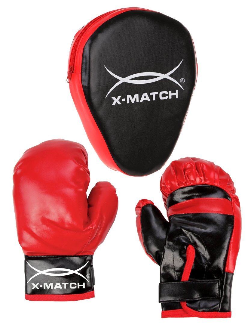 Набор для  Бокса Х-Match; перчатки 2 шт., лапа. Пакет