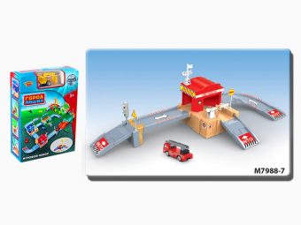 Игр.набор Пожарная станция, в комплекте предметов 32шт., коробка