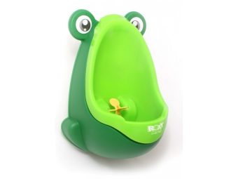 Писсуар для мальчиков Лягушка с прицелом, зеленый